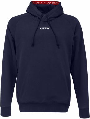 Pánská mikina CCM  Team Fleece Pullover Hoodie Navy