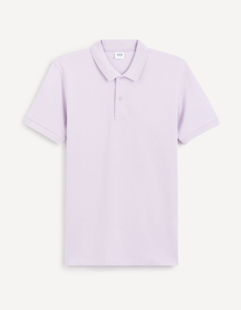 Svetlo fialové pánske basic polo tričko Celio Teone