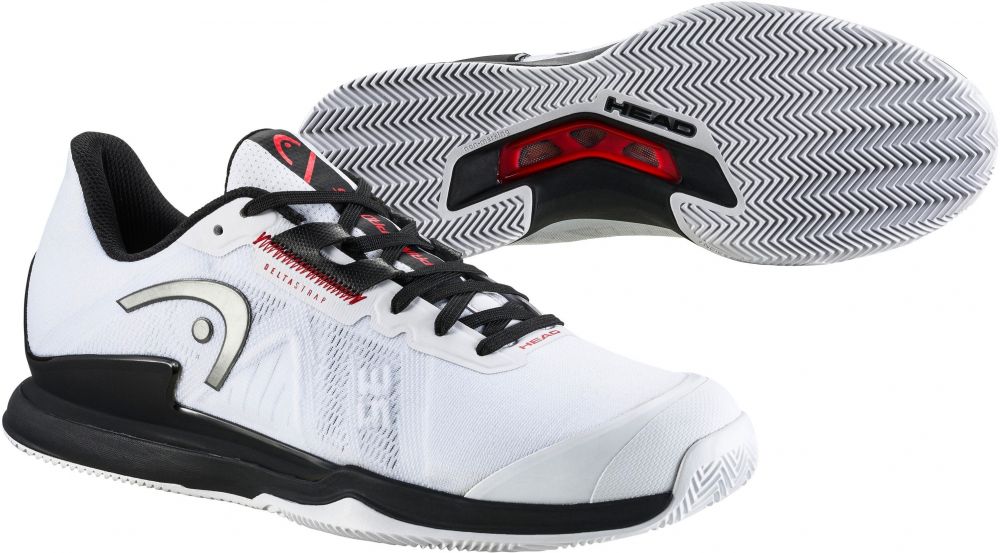 Head Sprint Pro 3.5 Clay White/Black Men's Tennis Shoes EUR 40.5
