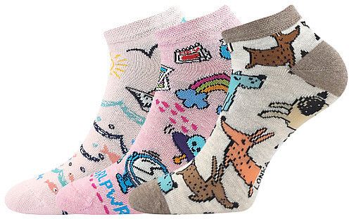 3PACK children's socks Lonka multicolor