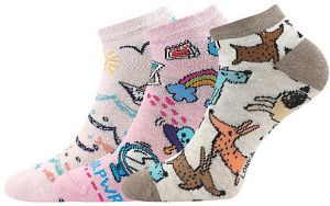 3PACK children's socks Lonka multicolor