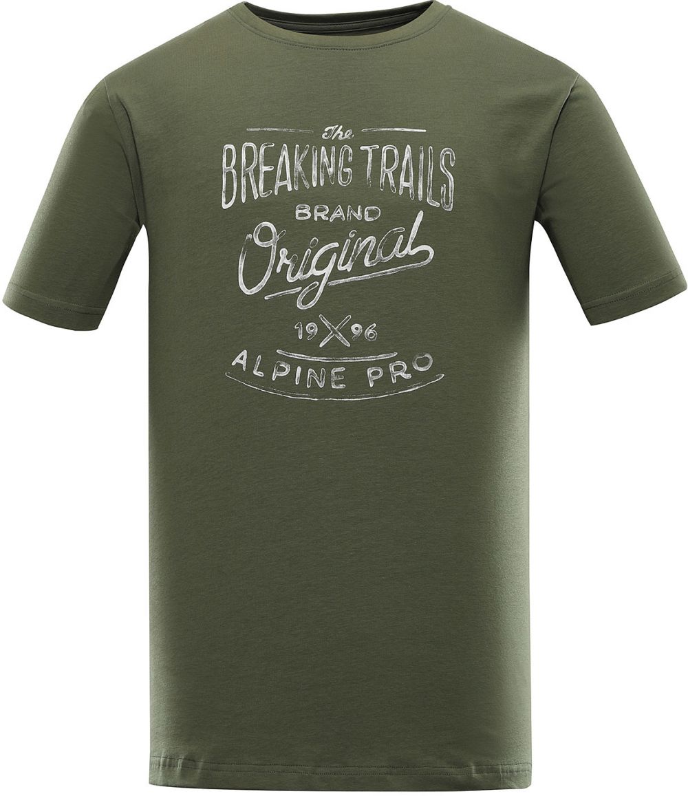 Men's cotton T-shirt ALPINE PRO ZIMIW olivine variant pb
