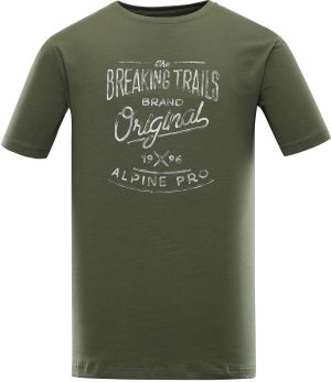 Men's cotton T-shirt ALPINE PRO ZIMIW olivine variant pb