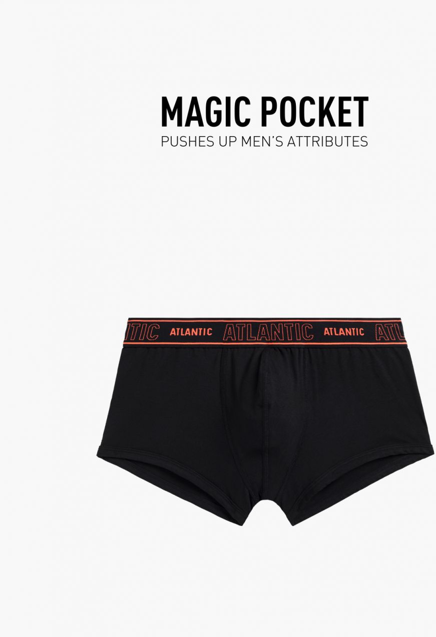 Man Boxers ATLANTIC Magic Pocket - black