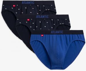 Men's Sports Briefs ATLANTIC 3Pack - Blue/Navy Blue