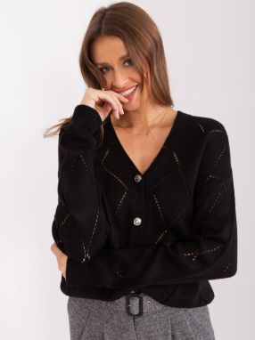 Black cardigan with buttons RUE PARIS