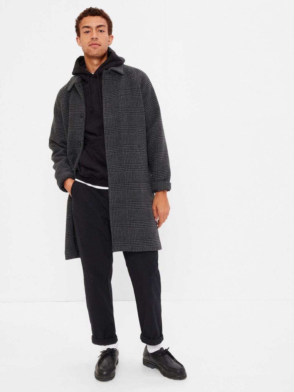 GAP Wool Checkered Coat - Men