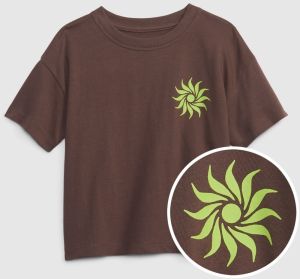 Hnedé chlapčenské tričko organic GAP x Bailey Elder GAP