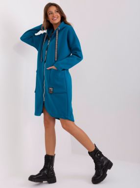 Women's nautical oversize sweatshirt with pockets