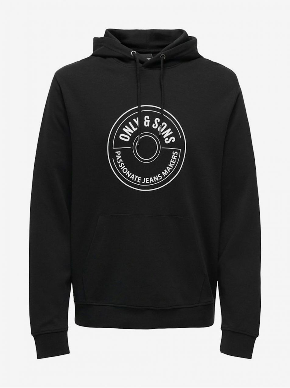 Čierna pánska mikina s kapucňou ONLY & SONS Lamer