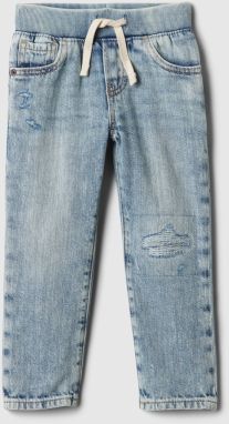 Svetlomodré chlapčenské slim fit džínsy GAP