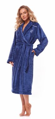 Lux Long Navy Navy Bathrobe