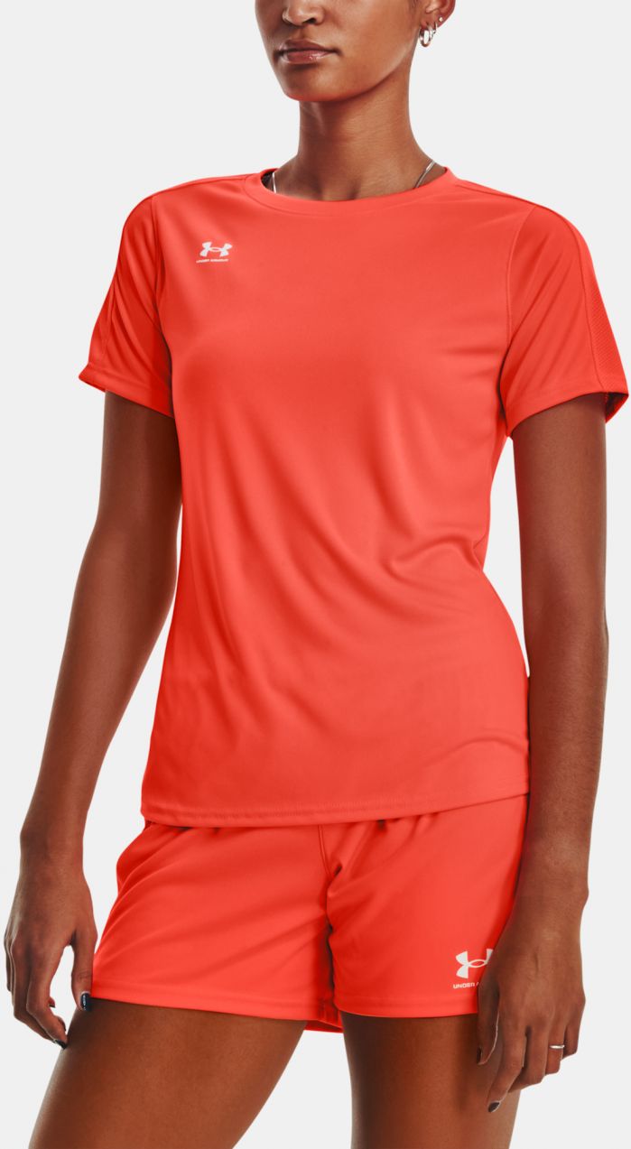 Oranžové dámske športové tričko Under Armour Challenger