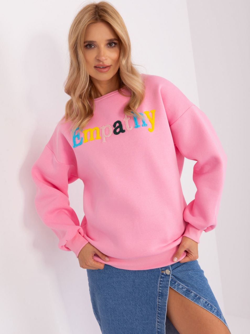 Pink Oversized Hoodless Hoodie
