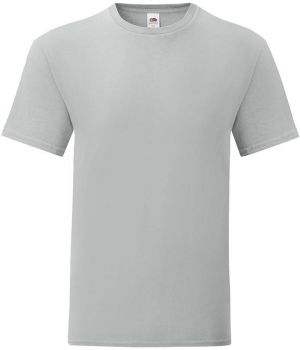 Grey Iconic Combed Cotton T-shirt Fruit of the Loom