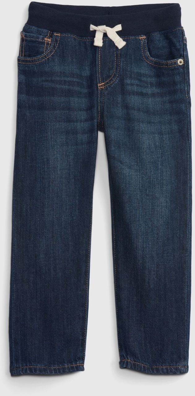 Tmavomodré chlapčenský slim fit džínsy GAP