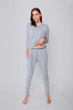 Set style: 3/4 sleeve, long pants - melange