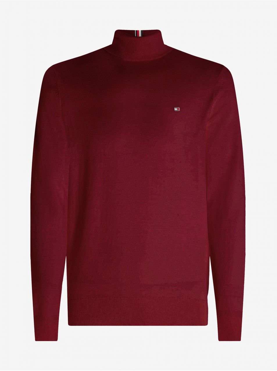 Vínový pánsky rolák s prímesou kašmíru Tommy Hilfiger