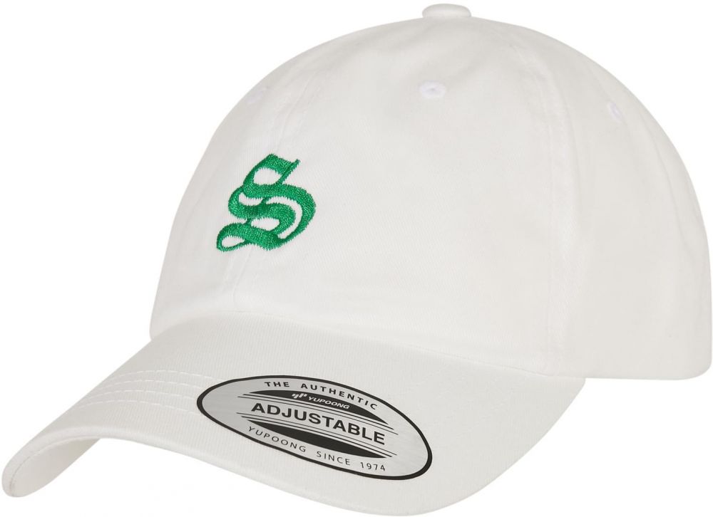 Letter White Low Profile Cap S