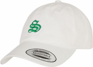 Letter White Low Profile Cap S