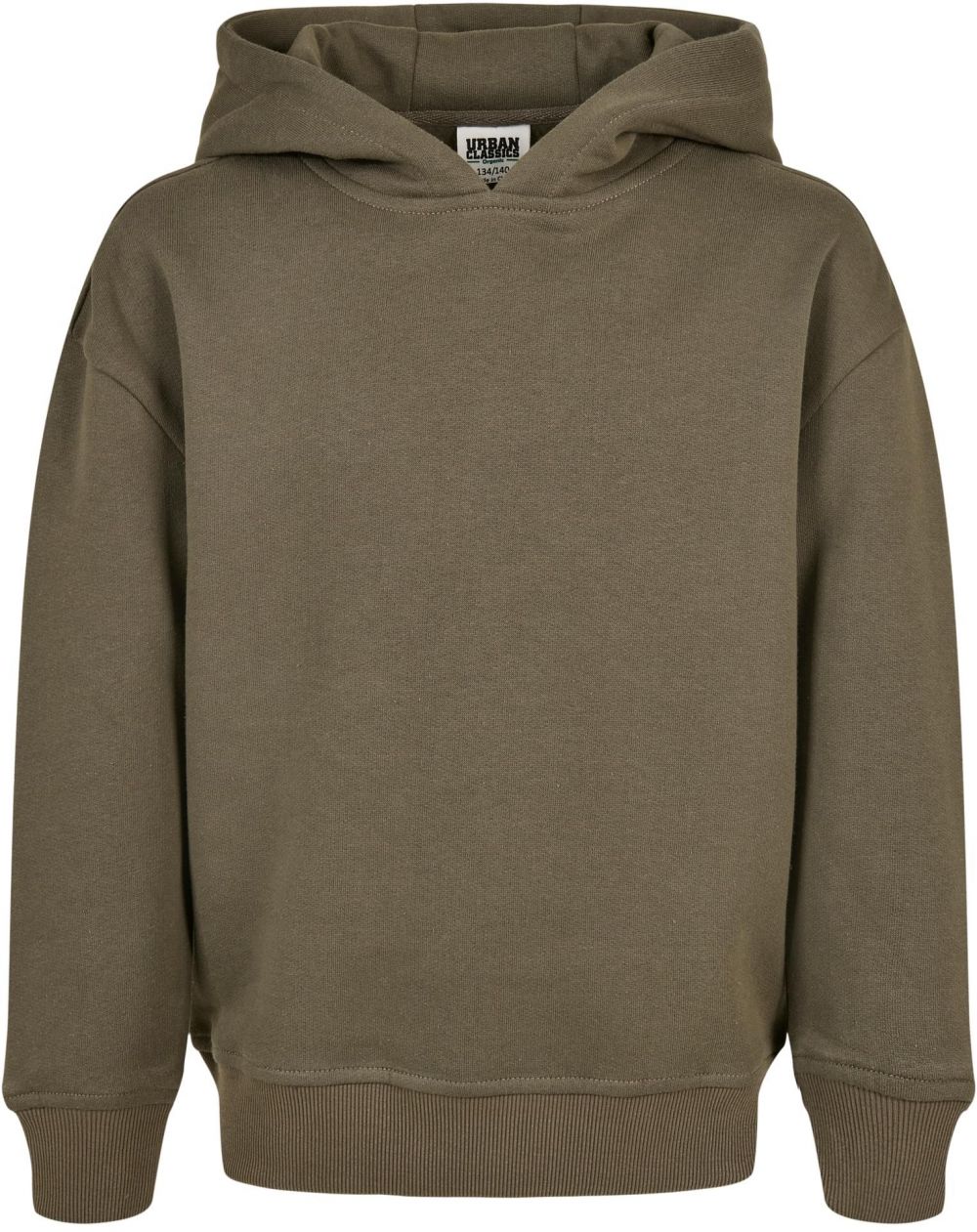Girl's Organic Hooded Olive