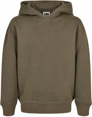 Girl's Organic Hooded Olive