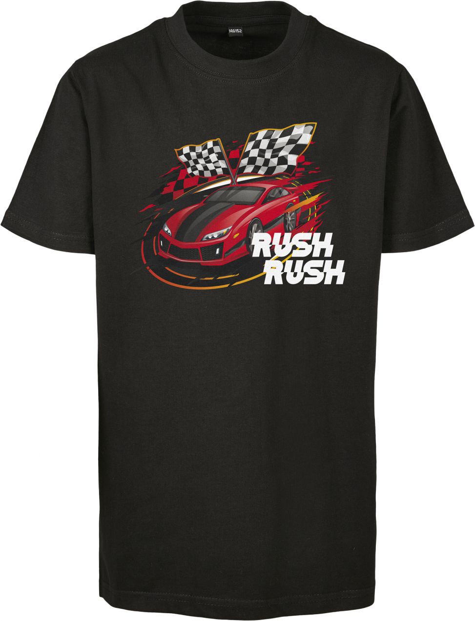 Children's Car Racing T-Shirt Black