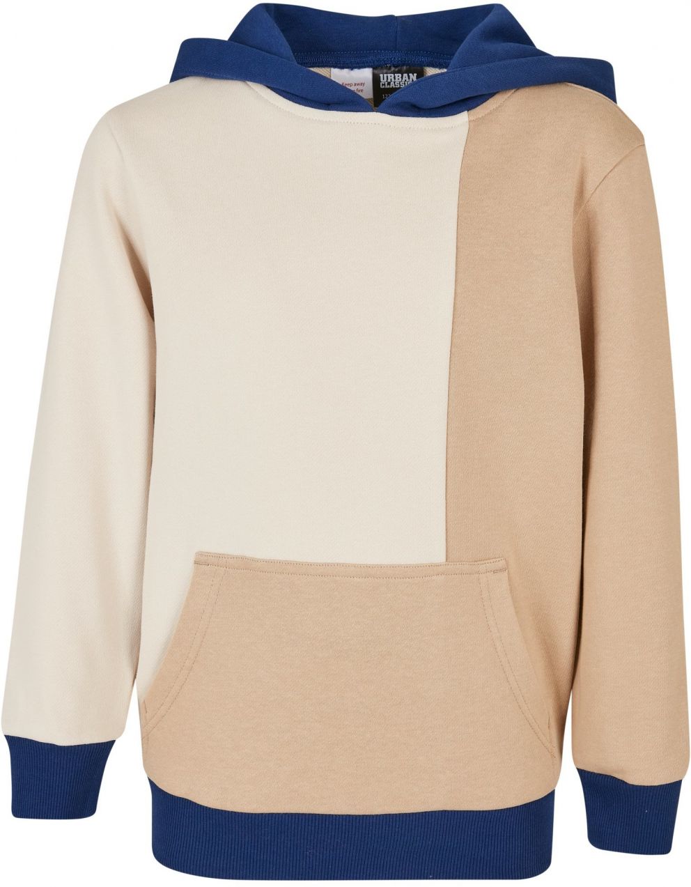 Boys' Oversized Color Block Hoody Union Beige/Softseagrass