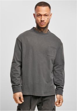 Pigment-dyed pocket basket with long sleeves