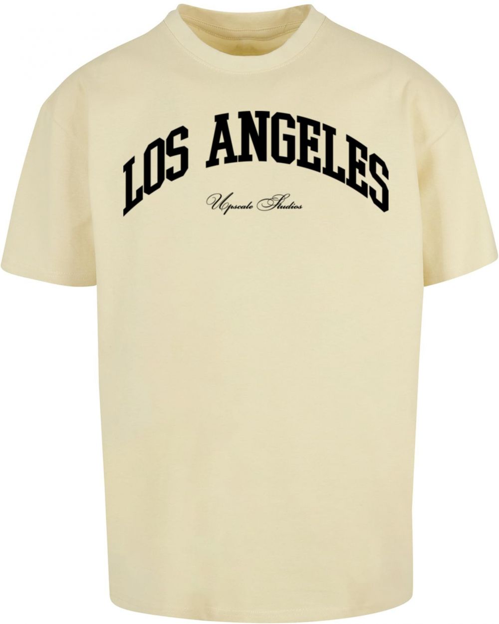 L.A. College Oversize T-Shirt Soft Yellow