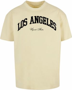 L.A. College Oversize T-Shirt Soft Yellow