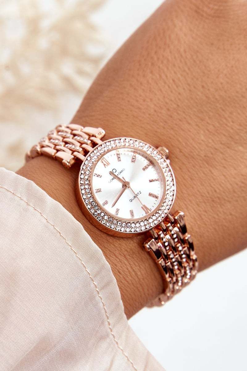 Women's watch with cubic zirconia on a Giorgio bracelet & Dario Rose Gold