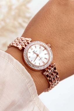 Women's watch with cubic zirconia on a Giorgio bracelet & Dario Rose Gold