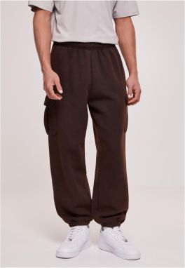 Acid Washed Cargo Sweatpants - Black