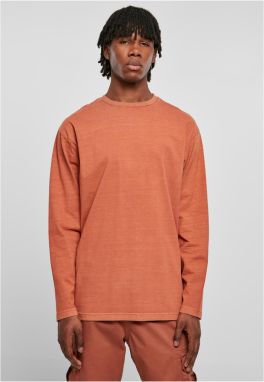 Heavy Oversized Garment Dye Dye Terracotta Long Sleeve
