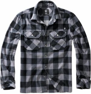 Jeff Fleece Long Sleeve Shirt Black/Grey
