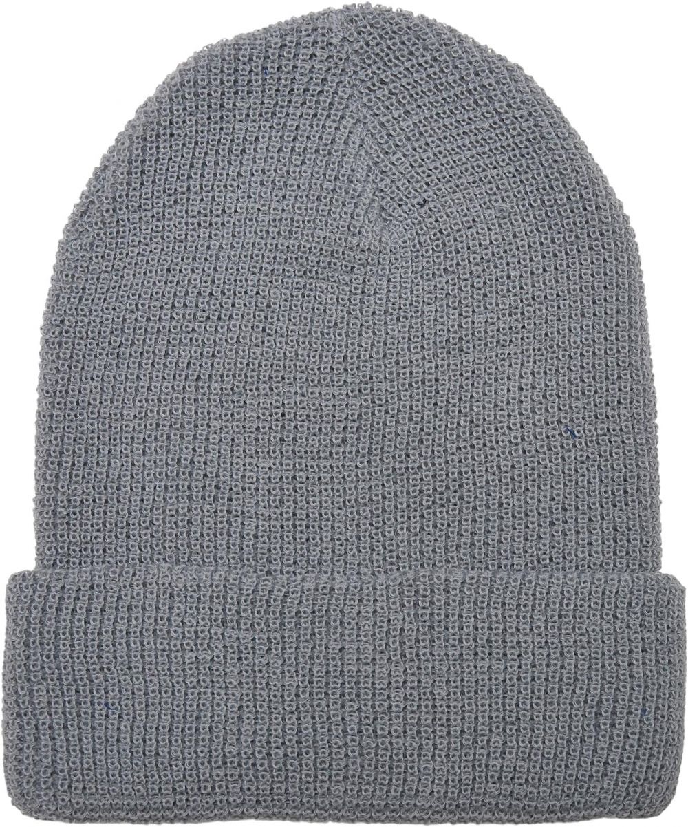 Recycled Waffle Knit Beanie Yarn Grey