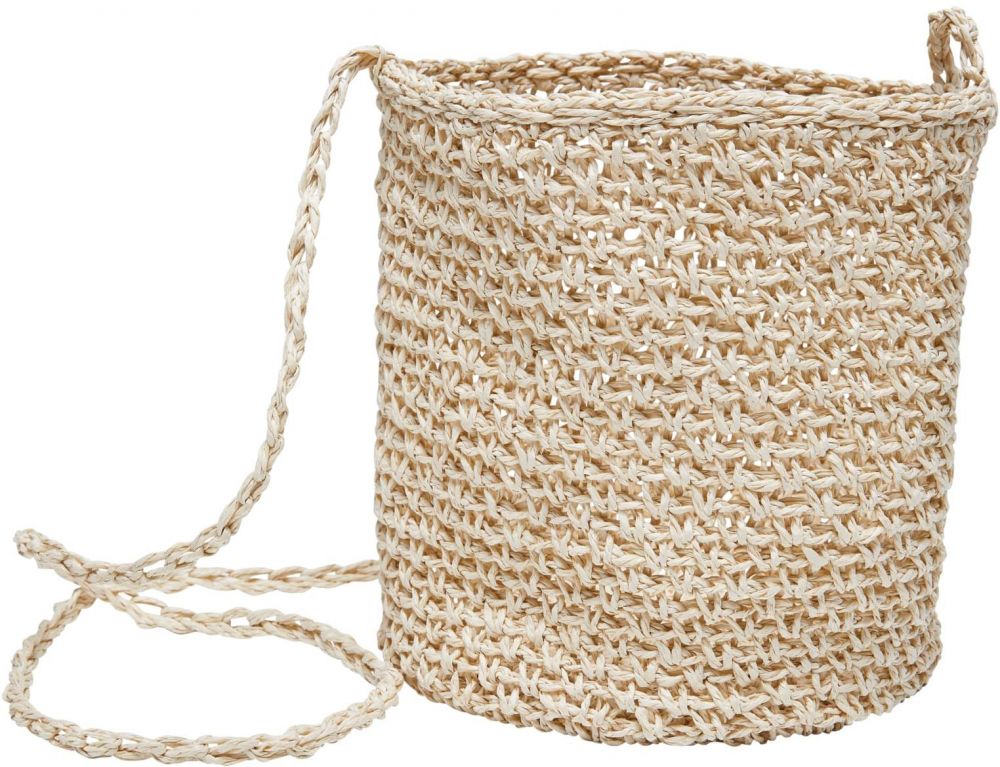 Mini Nature Bast Crossbody Bag Nature