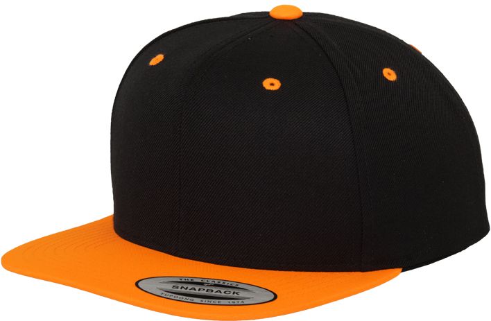 Classic Snapback 2-Tone blk/neonorange