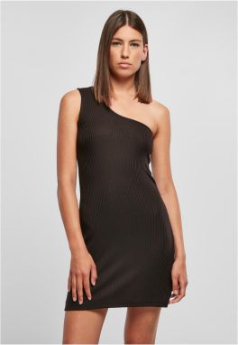 Women's one-shoulder dress black