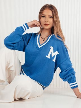 Women's oversize sweater MIRAGE blue Dstreet