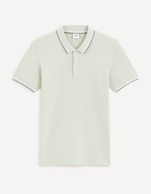 Svetlosivé pánske polo tričko Celio Decolrayeb