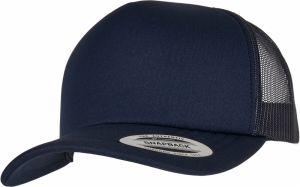 YP Classics® Classic Curved Visor Foam Trucker Cap navy
