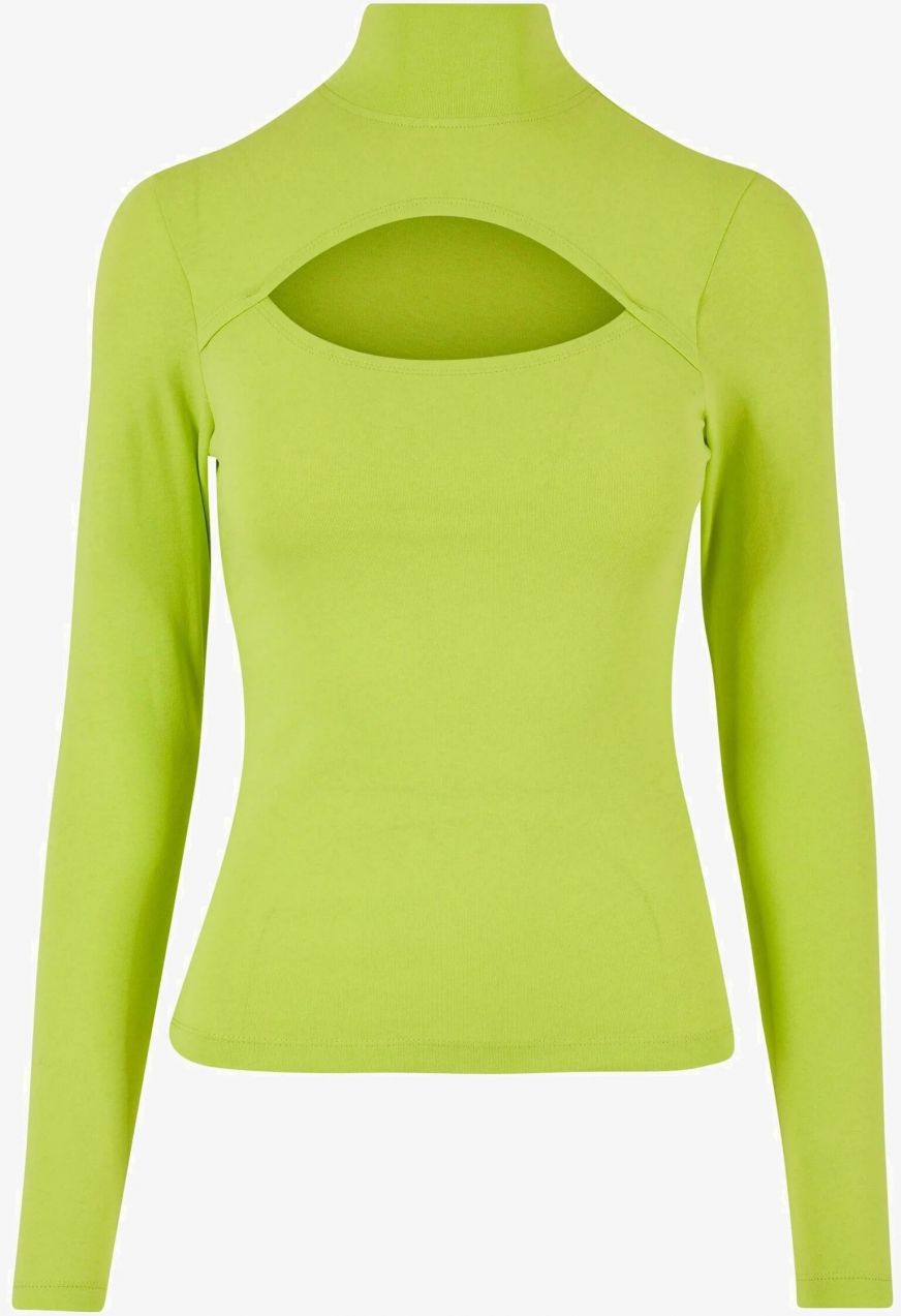 Women's turtleneck with long sleeves - yellow
