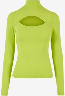 Women's turtleneck with long sleeves - yellow