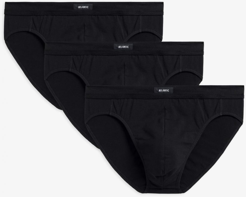 Classic men's briefs ATLANTIC 3Pack - black