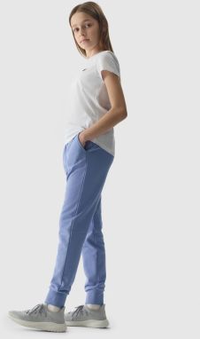 Girls' jogger sweatpants 4F - denim