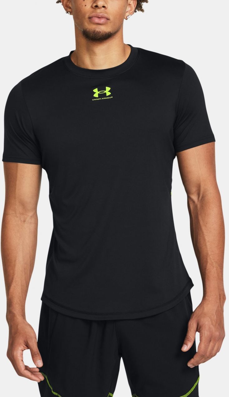 Čierne pánske športové tričko Under Armour UA M's Ch. Pre Train SS