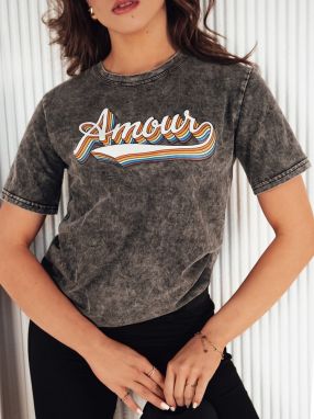 AMOURETTE women's T-shirt grey Dstreet