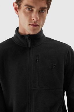 4F Men's Fleece Stand Collar Regular Black